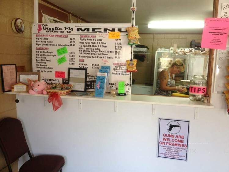 The Gigglin Pig Barbecue & Catering - Newport, TN menu_pic