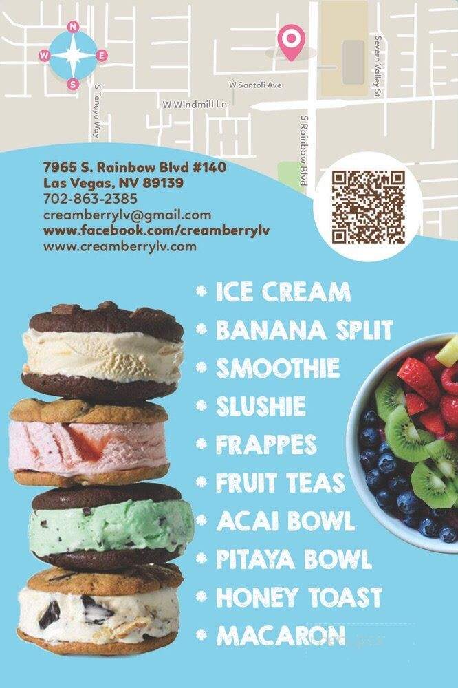 Creamberry - Las Vegas, NV menu_pic