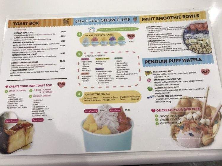 Creamberry - Las Vegas, NV menu_pic