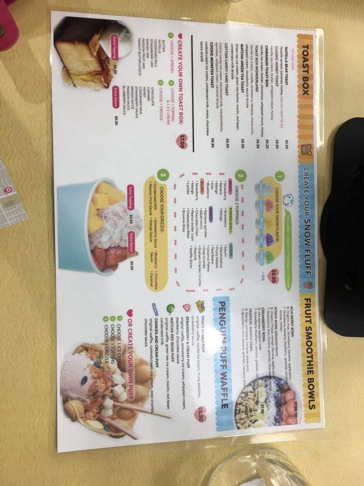 Creamberry - Las Vegas, NV menu_pic