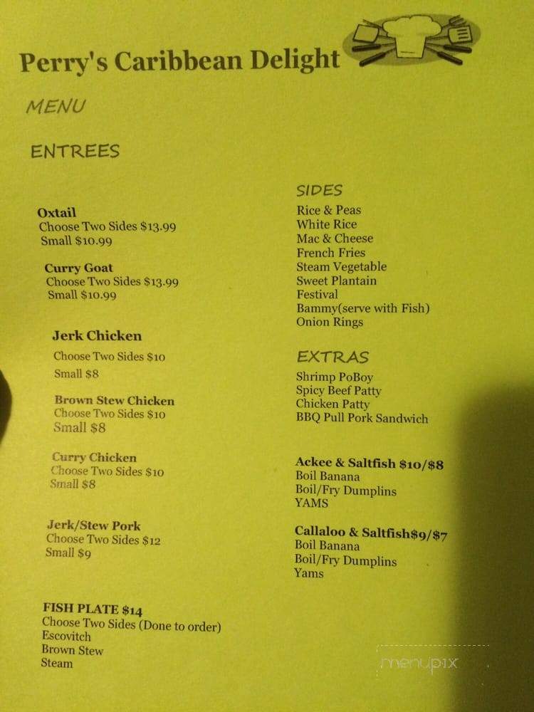 Perry's Caribbean Delight - Gulfport, MS menu_pic