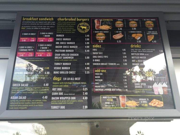 Bunz - Huntington Beach, CA menu_pic