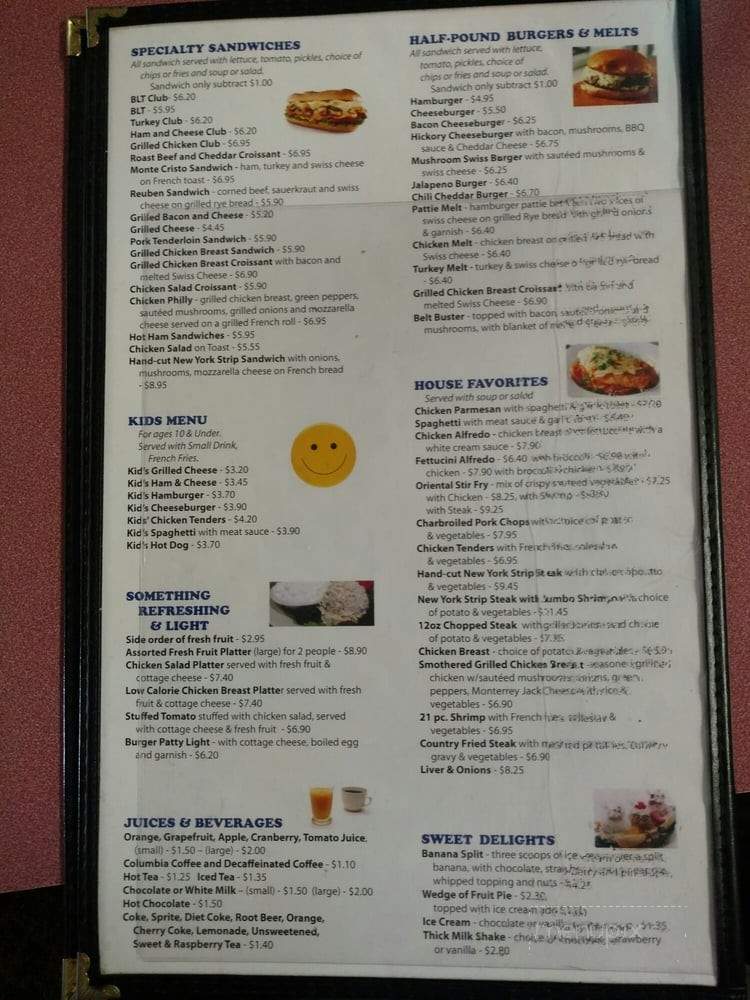Blueberry Pancake House - Monroeville, IN menu_pic