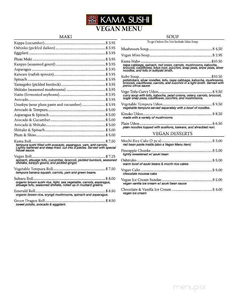 /29136352/Kama-Sushi-Menu-Walnut-Creek-CA - Walnut Creek, CA