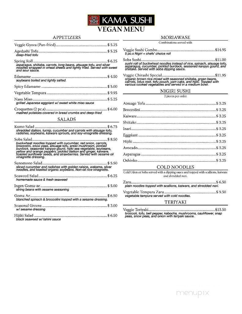 /29136352/Kama-Sushi-Menu-Walnut-Creek-CA - Walnut Creek, CA