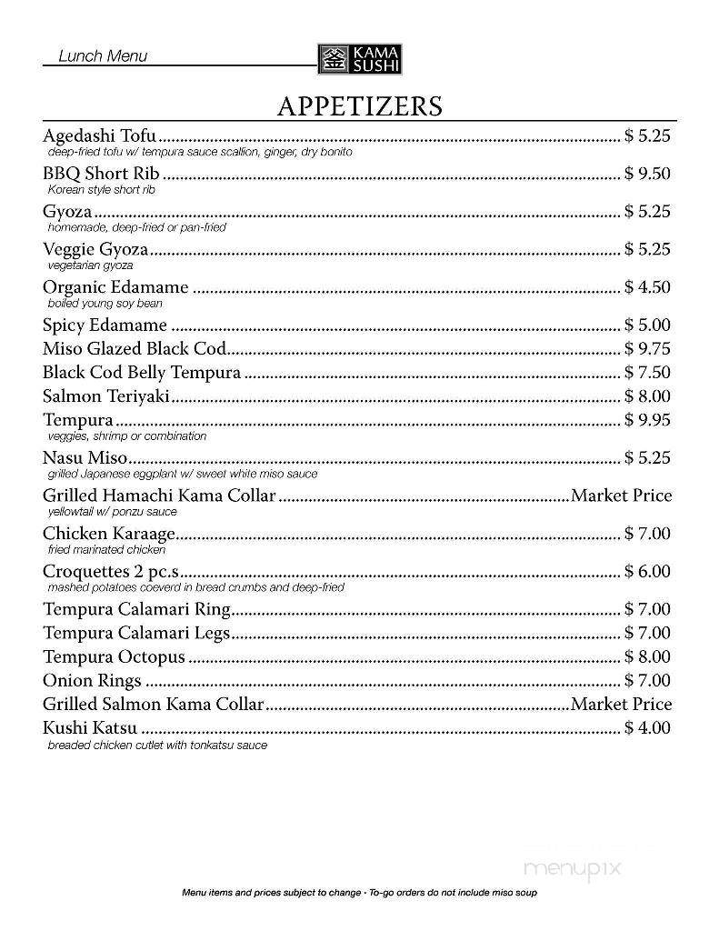 /29136352/Kama-Sushi-Menu-Walnut-Creek-CA - Walnut Creek, CA