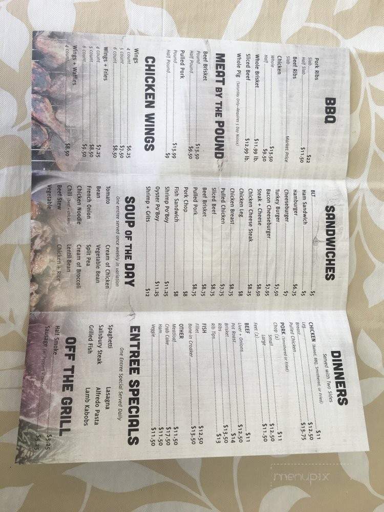 Martin's Soul Food & BBQ - Bryans Road, Charles, MD menu_pic