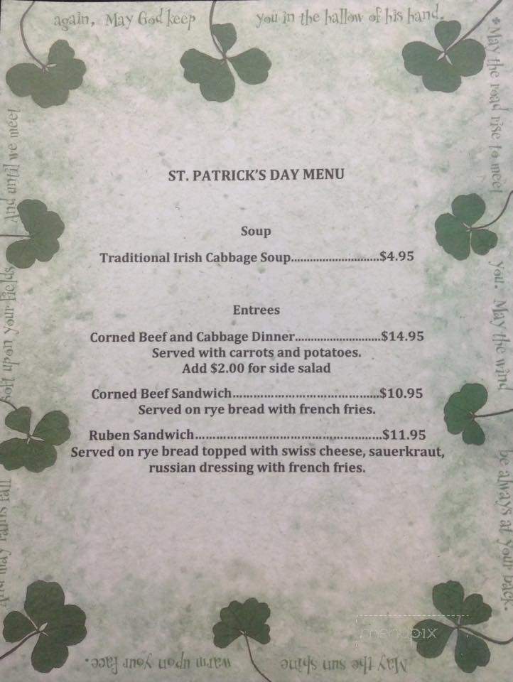 Cafe Thirty Three - Prospect, CT menu_pic