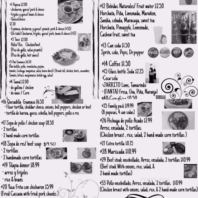 Pupuseria El Pampero - Nacogdoches, TX menu_pic