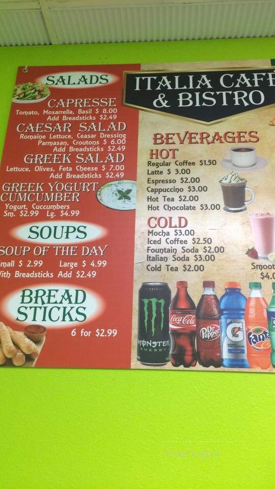 Italia Cafe & Bistro - Youngtown, AZ menu_pic