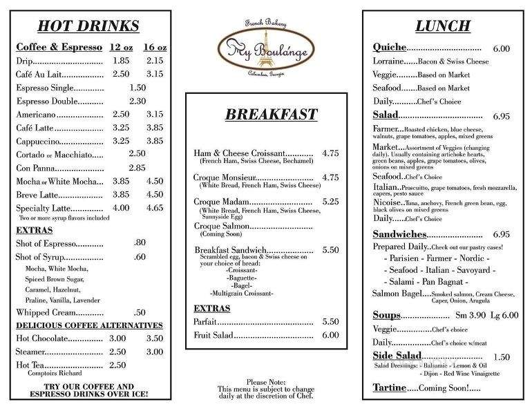 My Boulange - Columbus, GA menu_pic