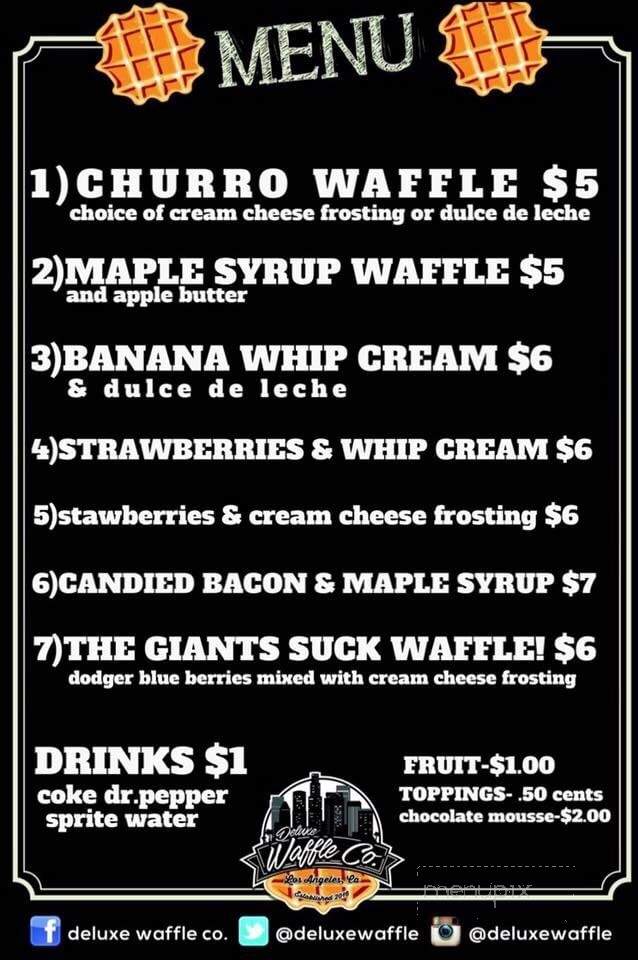 Deluxe Waffle - San Pedro, CA menu_pic