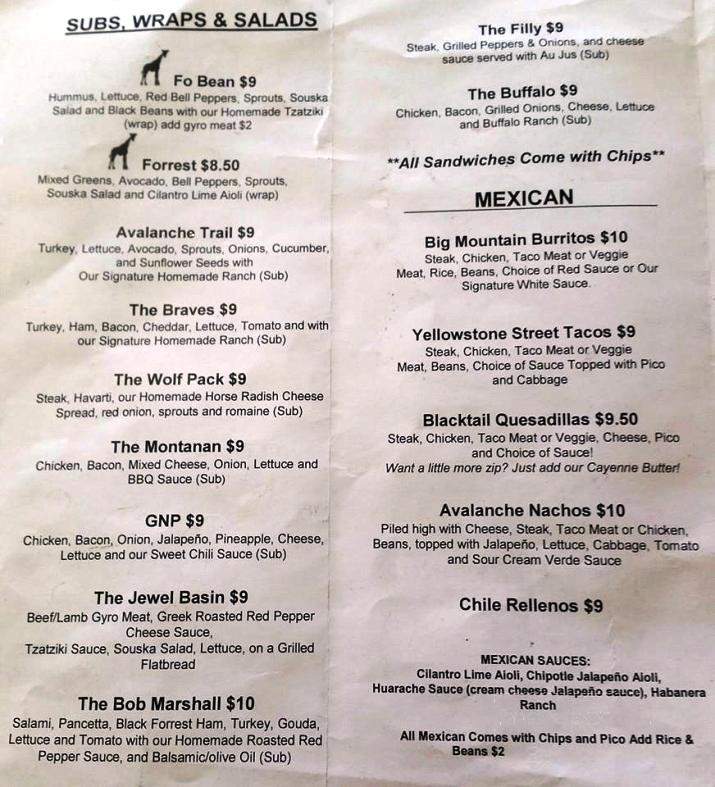 Food For the Soul - Kalispell, MT menu_pic