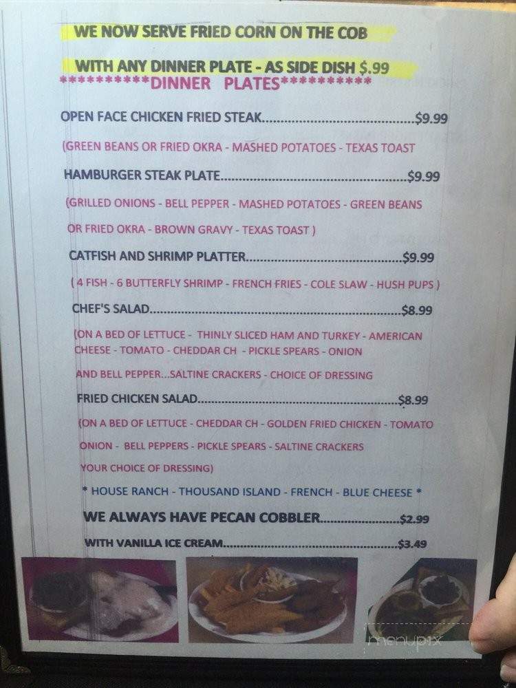 Just For Fun Cafe - Plainview, TX menu_pic