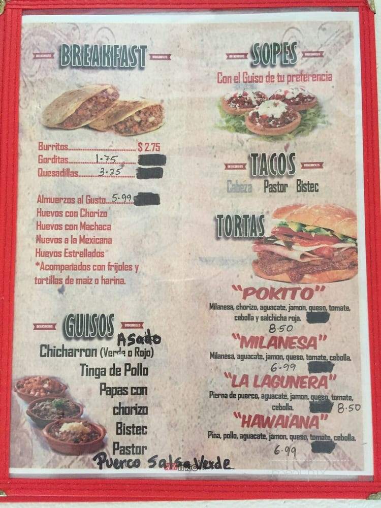 Pokito LUNCH - Dallas, TX menu_pic
