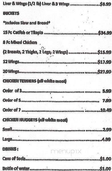 Rio's Chicken and Fish - Fort Worth, TX menu_pic