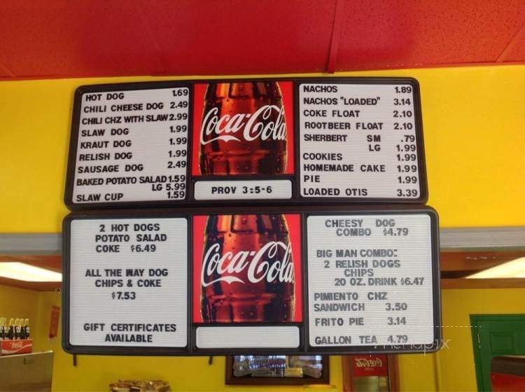 Olde Tyme Dogs - Milledgeville, GA menu_pic