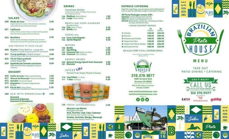 Brazilian Plate House - Torrance, CA menu_pic