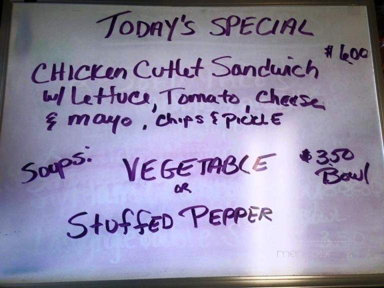 Berube's Roadside Kitchen - Sterling, MA menu_pic