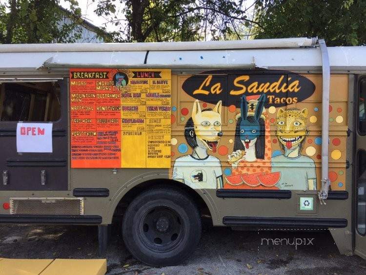 La Sandia Tacos - Austin, TX menu_pic