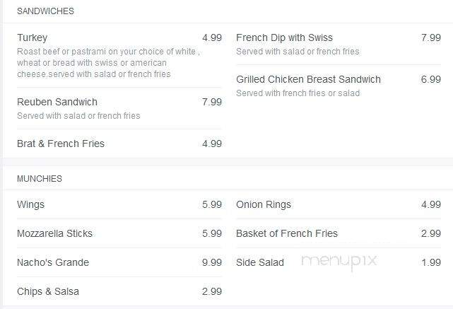 Sullivan Scoreboard - Spokane Valley, WA menu_pic
