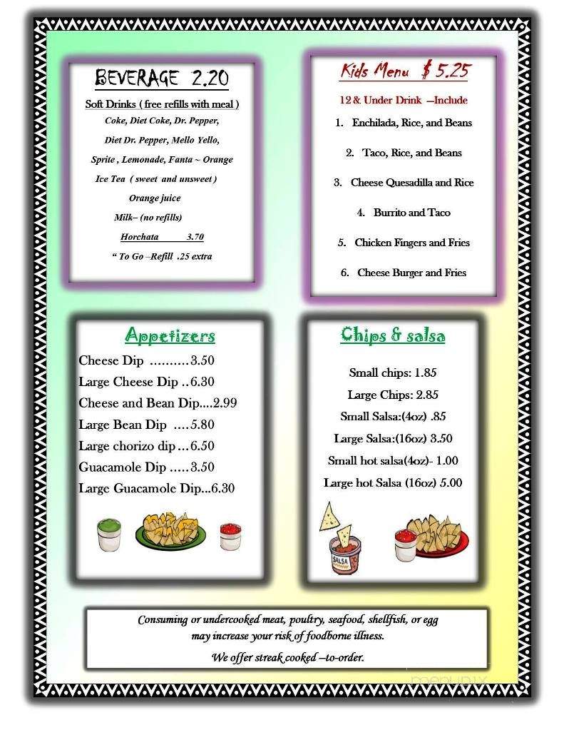 El Maguey - Derby, KS menu_pic