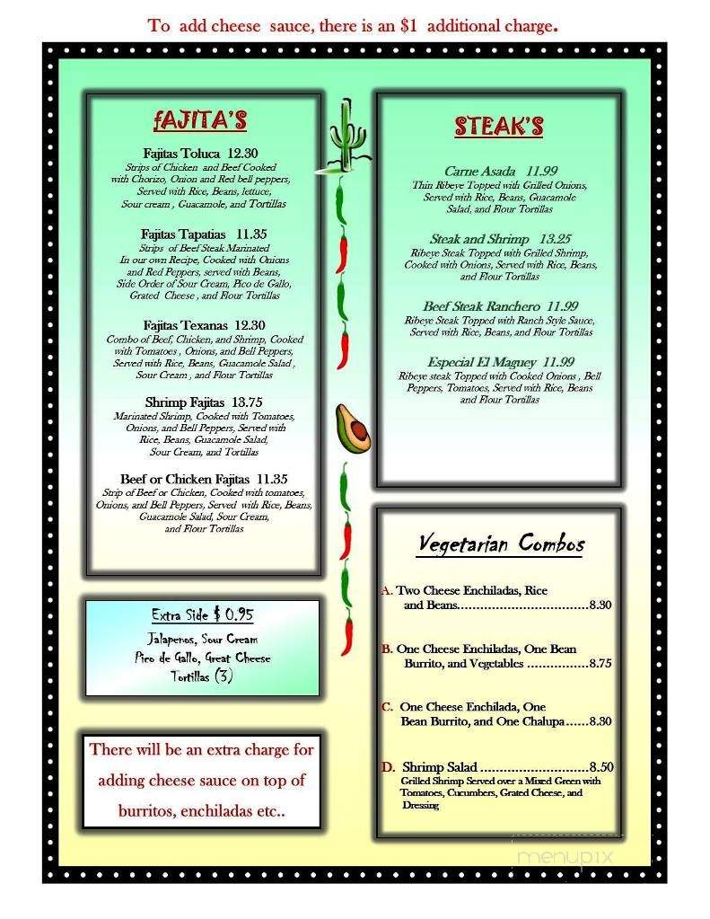 El Maguey - Derby, KS menu_pic