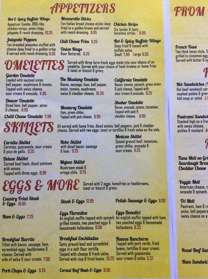 The Mojave Cafe - Mojave, CA menu_pic