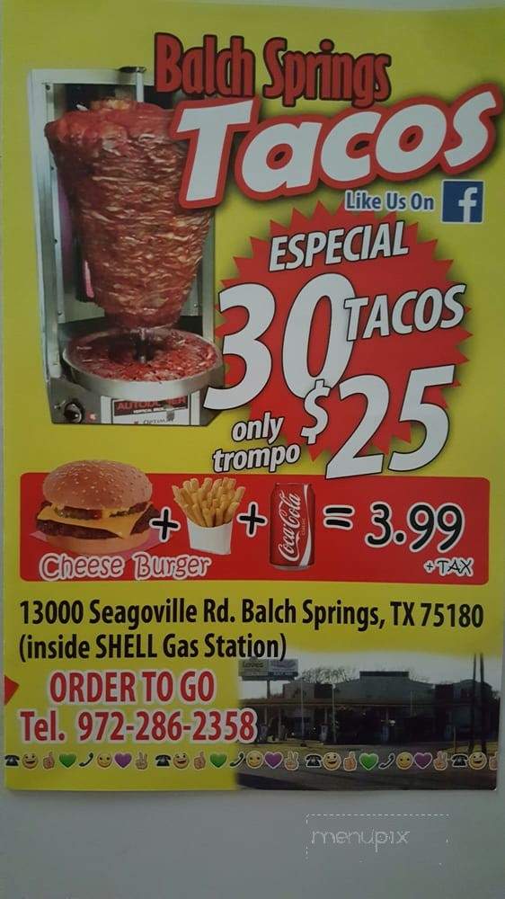 Balch Springs Tacos - Balch Springs, TX menu_pic