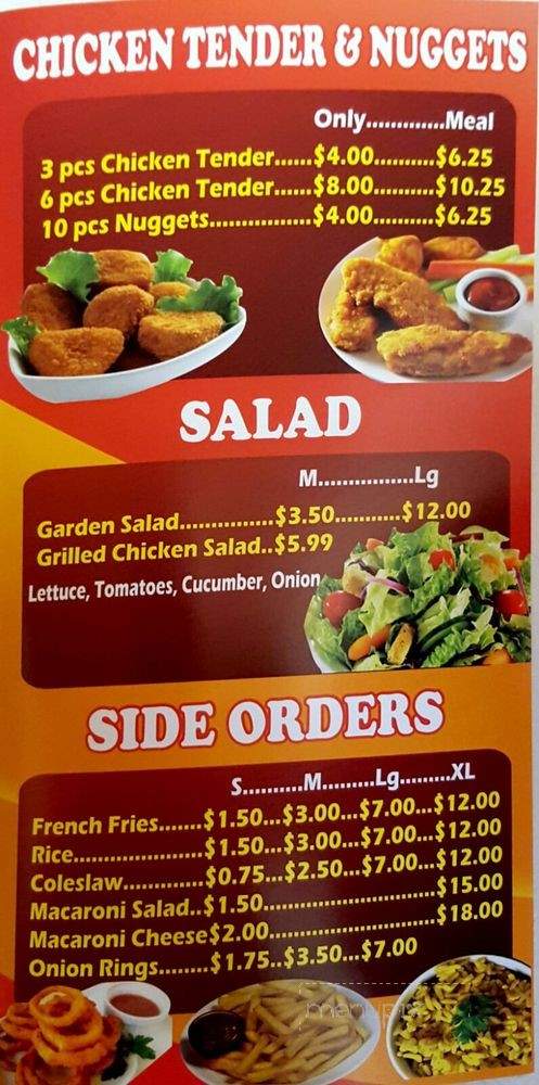 Golden Wings Fish and Chicken - East Orange, NJ menu_pic