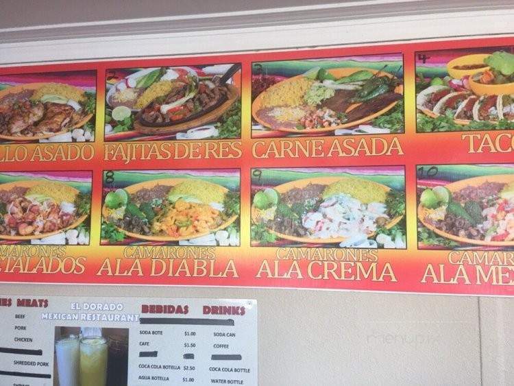 El Dorado - Moses Lake, WA menu_pic