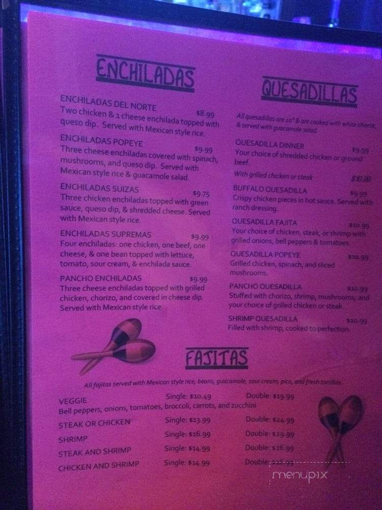 La Tia & Pancho cantina &Grill - Saint Charles, MO menu_pic