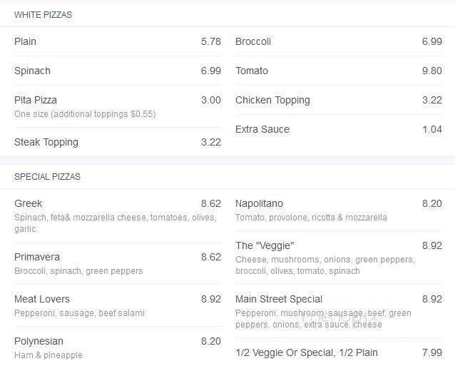 Mike's On Main - Norway, MI menu_pic