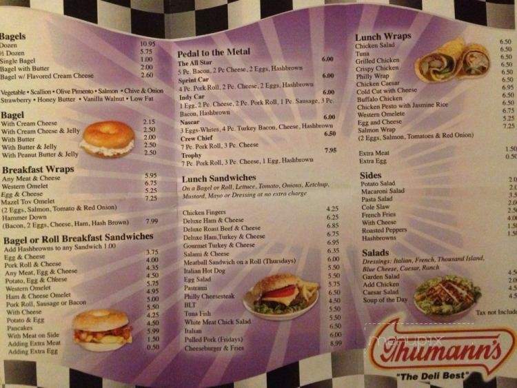 Speedway's All Star Bagel Stop - New Egypt, NJ menu_pic