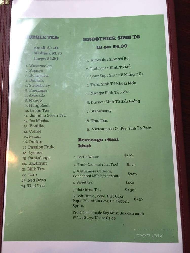Pho N Rice - Mobile, AL menu_pic