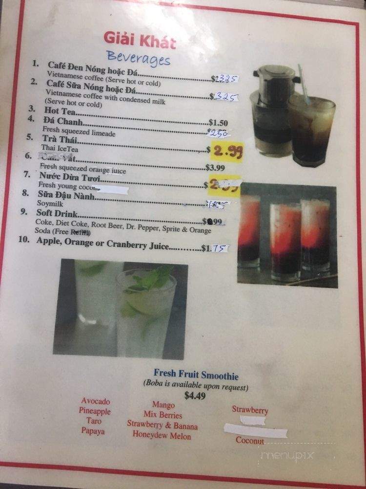 Pho Friendly - Trenton, NJ menu_pic