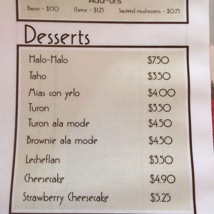 Ang Bahay Kubo - Mobile, AL menu_pic