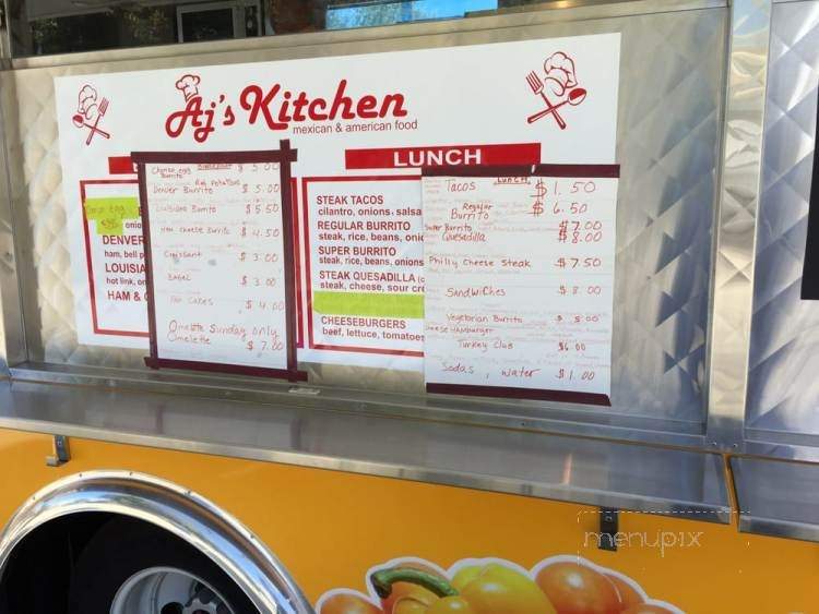 AJ's Kitchen Food Truck - Vallejo, CA menu_pic