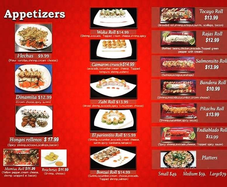 Mariscos El Pariente - Las Vegas, NV menu_pic