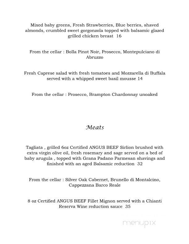 Sapori - Lexington, SC menu_pic