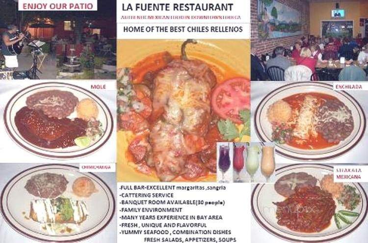 La Fuente Restaurant - Lodi, CA menu_pic
