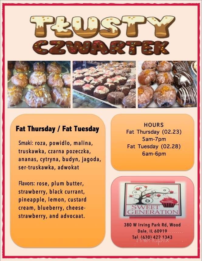 Sweet Generation - Wood Dale, IL menu_pic