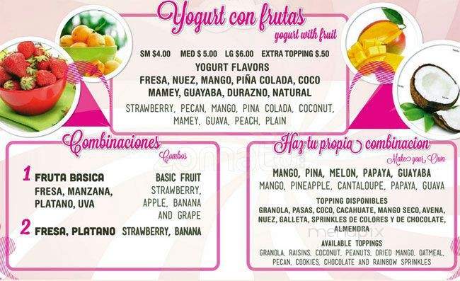 La Michoacana - Des Plaines, IL menu_pic