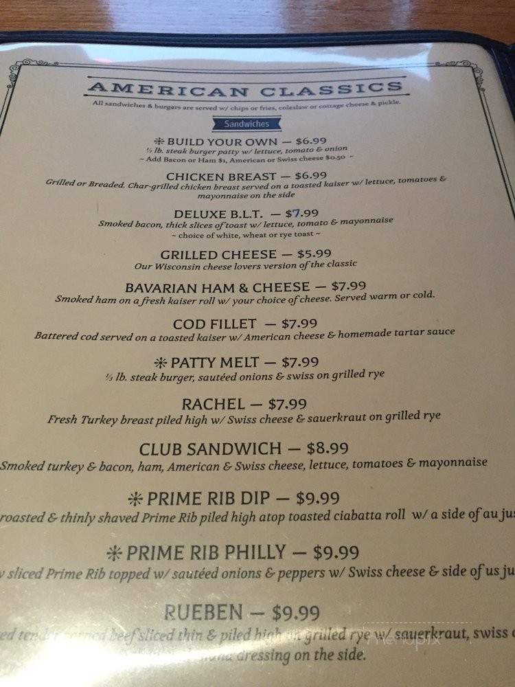 JB Country Restaurant - Arkdale, WI menu_pic