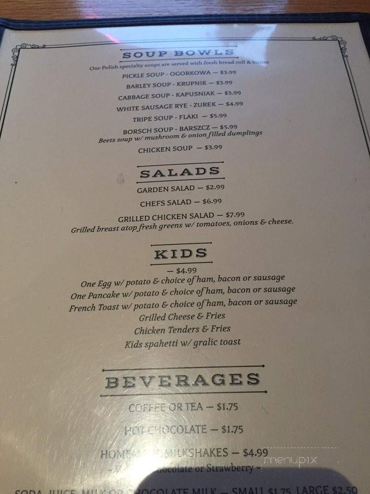 JB Country Restaurant - Arkdale, WI menu_pic