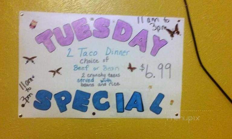 Texas Street Cafe - Emory, TX menu_pic