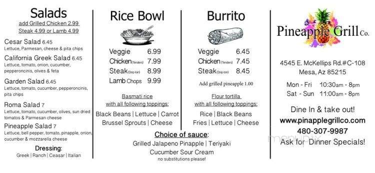 People's Grill - Ridgeway, VA menu_pic