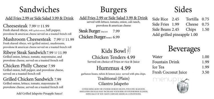People's Grill - Ridgeway, VA menu_pic