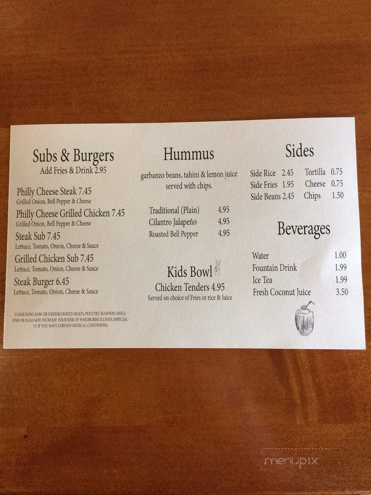 People's Grill - Ridgeway, VA menu_pic
