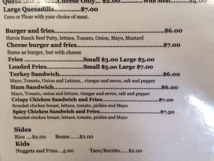 Central Valley Cafe - Lemoore, CA menu_pic